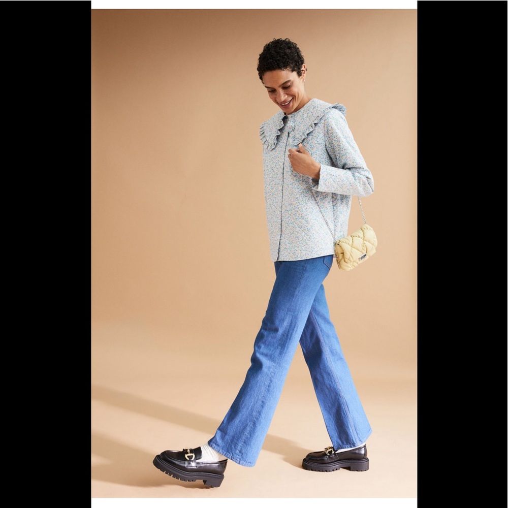 H&M OVERSIZED COlLAR QUILTED SHIRT JACKET SZ XS